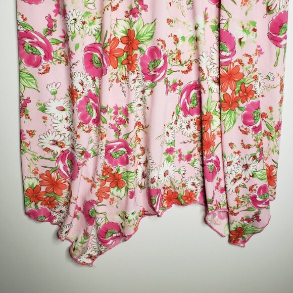 NWOT Speechless Girls 16 Pink Floral Sleeveless Dress Rare Vintage Stretch - Picture 4 of 9